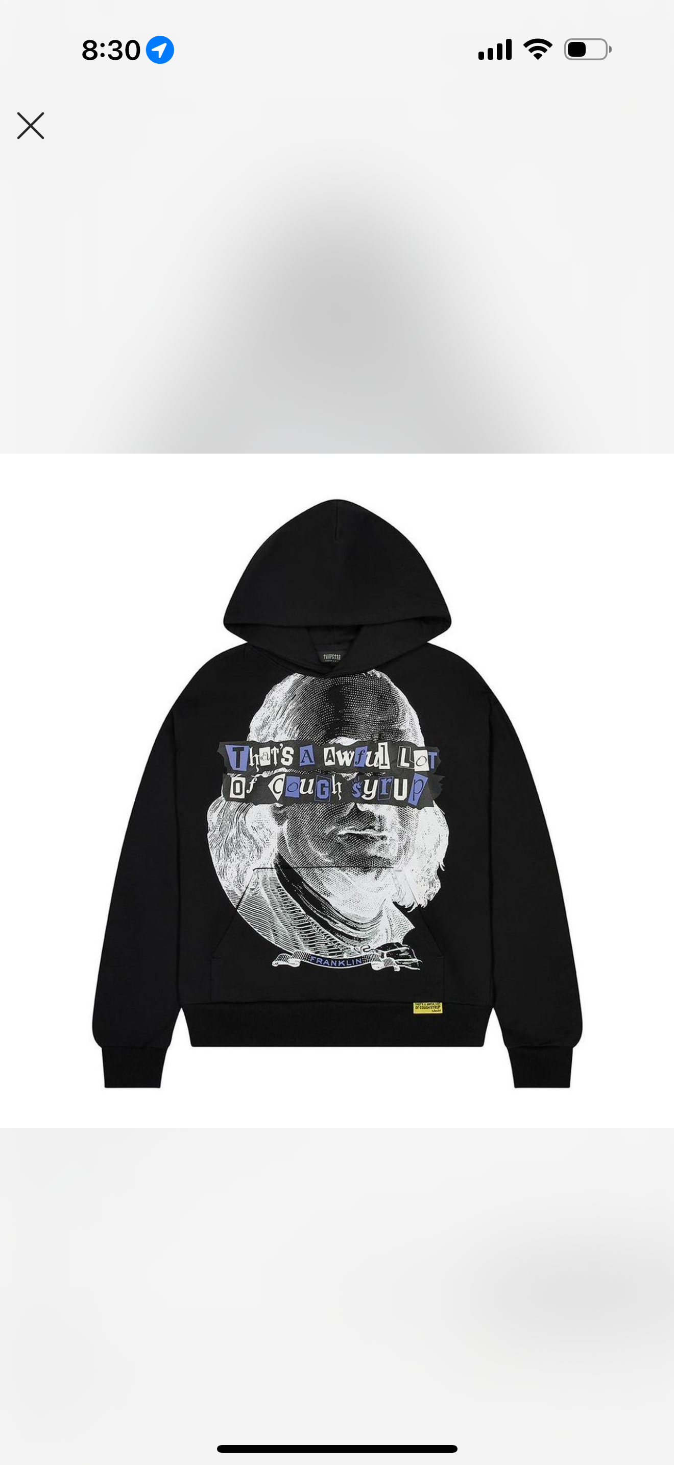 TrapStar x Cough syrup